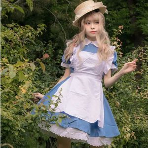 cosplay Costumes d'anime Alices Adventures in Wonderland jeu de rôle allons-y Lolita se déguise en tablier de femme de chambre fantasmer sur le carnaval Halloween est iciC24321