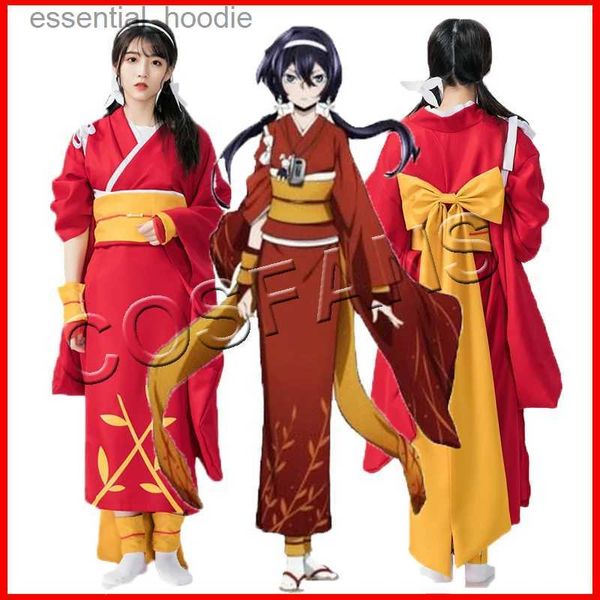 cosplay Anime Costumes Anime Bungou Stray Dog Kyoka Izumi Jeu de rôle Ensemble de fête Perruque Costume japonais Costume d'Halloween Costume de fête GirlC24321