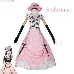 cosplay Anime-kostuums Black Butler Ciel Phantom Robin verkleed als rollenspel voor een Japans anime-carnavalsfeestuniformC24320