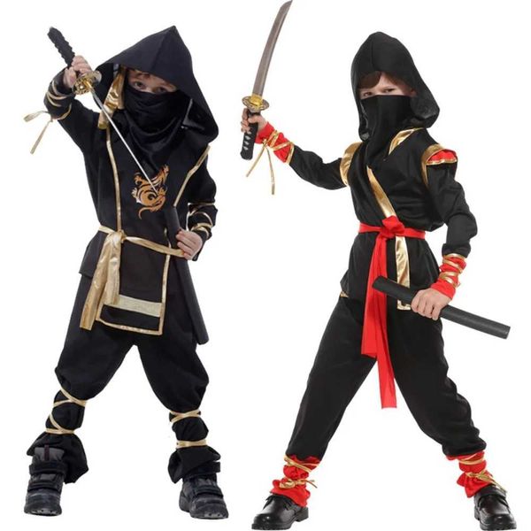 Cosplay Anime Costumes ninjas noirs apporter des garçons Halloween japonais Sarai apporter des enfants anime enfants cadeauxC24321