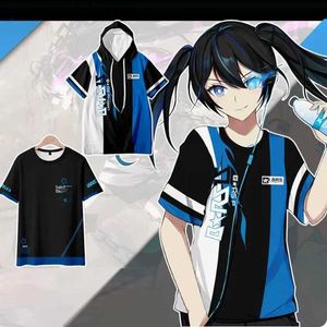 cosplay anime kostuums brs black rock shooter 3D geprinte t-shirtstreet kostuum rollenspel c240411