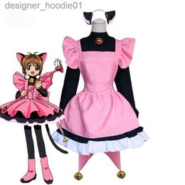 cosplay Anime Kostuums Homecos Animatie Card Capturer Sakura Rollenspel Kinomoto Sakura Rollenspel Kat Spelen Meid Lolita PlayC24320