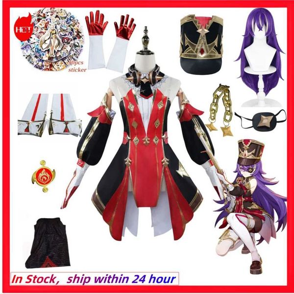 Costumes de cosplay Anime Justice Executive Chevreuse, jeu de rôle, uniforme de perruque, écouteurs, masques pour les yeux, gants pour filles, setC24321