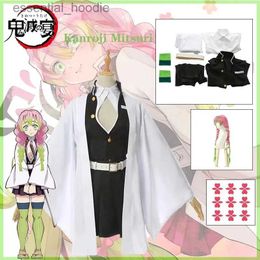 cosplay Anime Costumes Kanroji Mitsuri le démon joue le rôle de Kimetsu no Yaiba.Halloween arrive pour les femmes en vêtements adultes et dégénère en DonnaC24321