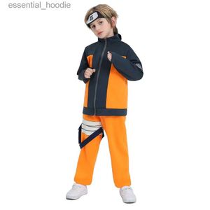 Cosplay Anime Costumes de luxe garçon anime ninja jeu de rôle enfants tenues fantaisie fête d'halloween setC24321