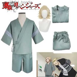Costumes d'anime cosplay Mikey Tokyo rs Manjiro Sano Takemichi Hanagaki jeu de rôle Allez Mikey cardigan kimono japonais Yukata pyjama pour hommesC24321
