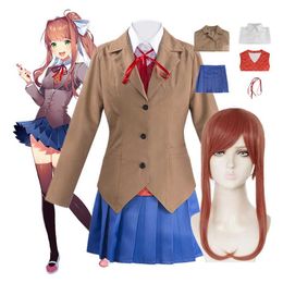 Disfraces de anime cosplay Monika juego de rol Sayori Yuri Natsuki juego de rol para colegiala uniforme C24321