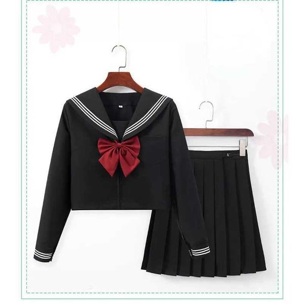 Cosplay Anime Costumes nouveaux uniformes d'étudiant féminin pour les uniformes d'école de marin de la marine de classe japonaise pour les adolescentes GirlsC24321