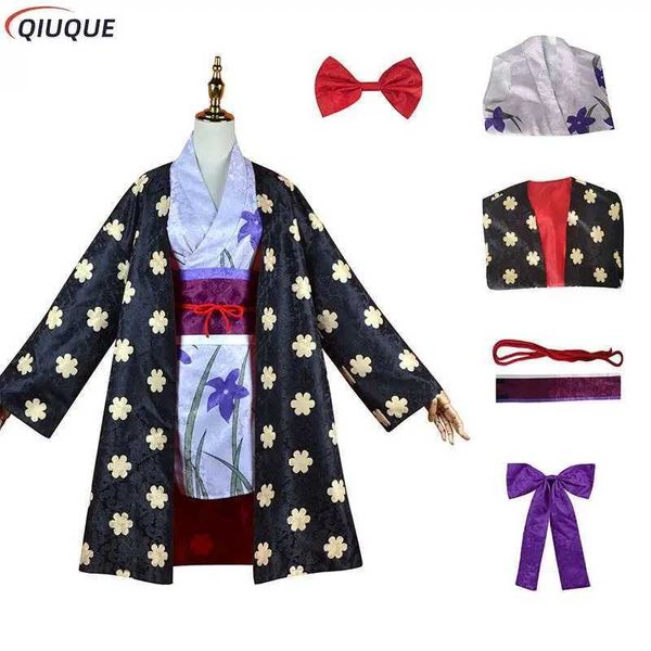 cosplay Disfraces de anime Nico Cosplay Come Conjunto de kimono para mujer Conjunto de carnaval de Halloween C24321