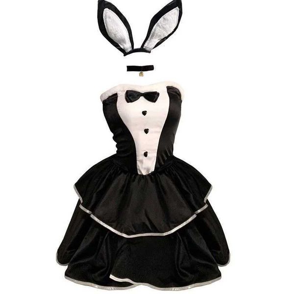 cosplay Anime Costumes discothèque Sexy classique lapin fille jeu de rôle ensemble japonais Anime lapin Cos uniforme pornographique fête femmes sexe sous-vêtements AV SetC24321