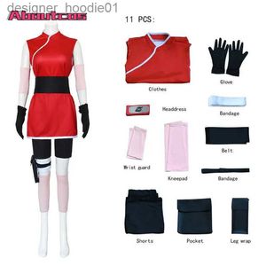 Cosplay Costumos de anime Ninja Xiao Ying Sakura Cosplay Come Skirt Outfit Props Kunai Props Sakura Halloween Carnival Girls ComeC24320