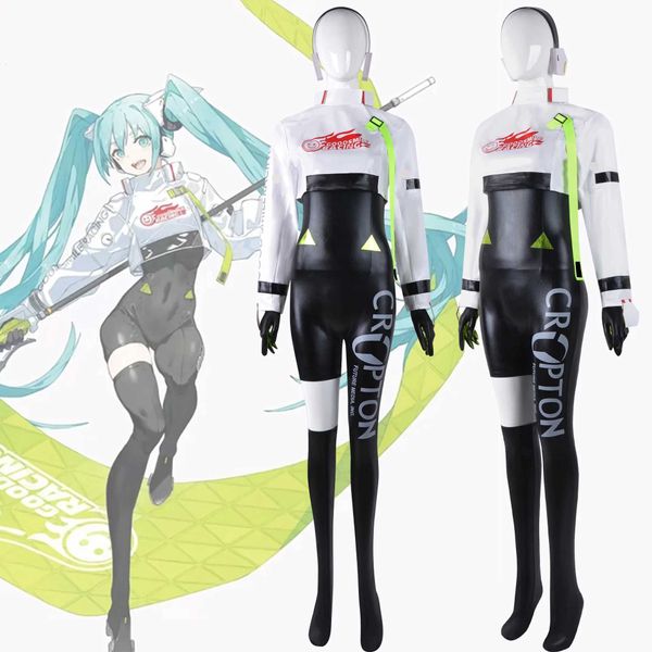cosplay Disfraces de anime Racing MIKU Cosplay Come GT Project Miku Racing Girl Cosplay Racing Set Miku Juego y Cosplay WigC24321