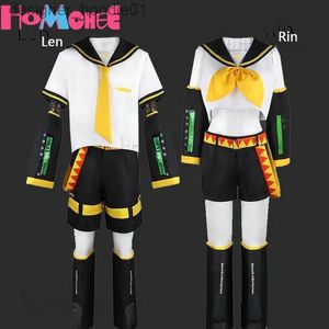 Cosplay Costumes d'anime Rin Len Cosplay est ici Len Rin Cosplay est ici Kagamine JK Halloween Anime spectacle costume uniformC24320