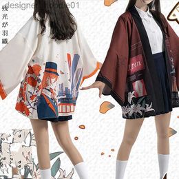 Cosplay Anime Costumes Unisexe Play-jeu anime Harajuku Style japonais Kimono Haori Cardigan Bungo Stray Dog Dazai Osa Halloween Dressing Partyc24320