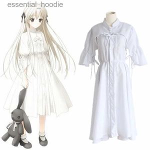 cosplay Anime kostuums Yosuga geen Sora Kasugano Sora rollenspel kom op wit zoete Lolita jurk Halloween grijs konijn meisje rollenspel feest is hierC24321