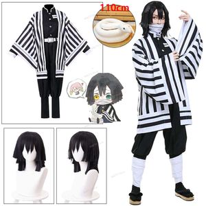 Cosplay Anime Demon Slayer Kimetsu No Yaiba Iguro Obanai Haori, Kimono, serpent blanc, accessoires de cosplay