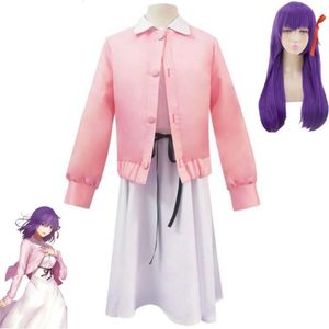 Cosplay Anime jeu destin rester nuit zéro Fz Mat Matou Tohsaka Sakura Cosplay Costume perruque robe Hallowen carnaval Costume de fête