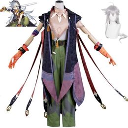 Cosplay Anime jeu Genshin Impact rasoir Cosplay Costume perruque Mondstadt Woendom course loup adulte femme homme Hallowen uniforme Costume