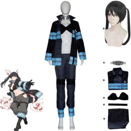 COSPLAY ANIME KOTATSU TAMAKI FURE FORM ENEN NO SHOUBOUTAI COSPLAY Kostuum Wig Sexy Woman Firefighter Uniform Hallowen Role Play Suit