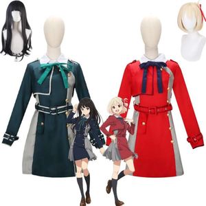 Cosplay Anime Lycoris recul Nishikigi Chisato Takina Inoue Costume de Cosplay perruque Lycoreco uniforme scolaire Halloween carnaval Costume de fête