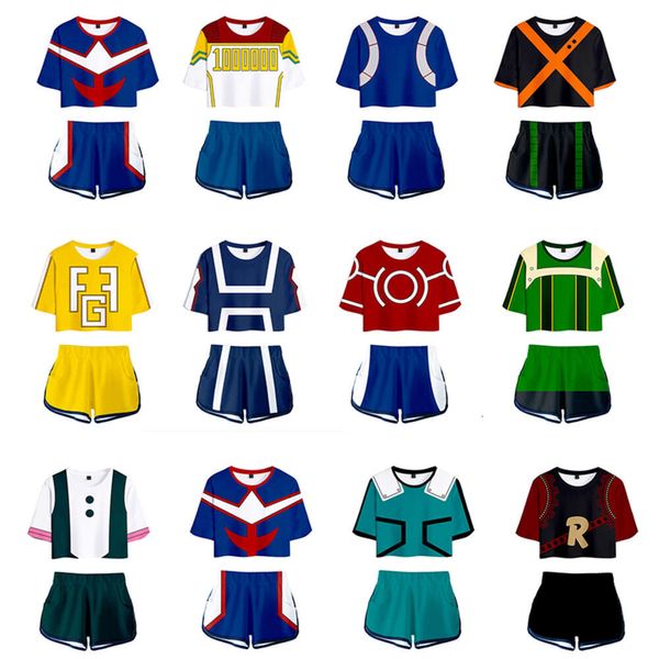 Cosplay Anime Mijn Hero Academia Cosplay Kostuum Vrouwen S Cheerleading Uniform Zomer Korte Mouw Shortscosplay