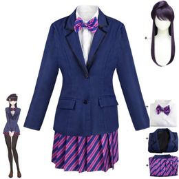 Cosplay Anime Shouko Komi ne peut pas communiquer San Wa Komyushou Desu Cosplay Costume perruque école Jk uniforme Halloween carnaval fête Costume