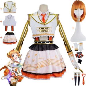 Cosplay Anime Chika Takami Love Live Lovelive Sunshine Cosplay disfraz peluca Aqours agua azul Nuevo Mundo Sexy mujer uniforme traje de Halloween