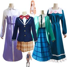 Cosplay Anime l'ange d'à côté me gâte pourri Shiina Mahiru Costume de Cosplay perruque vêtements quotidiens école Jk uniforme Hallowen Costume