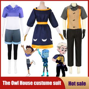 Cosplay Anime The Owl House Amity Luz Hunter Cosplay Costume adulte uniforme Costume chemise jupe robes ensemble complet Halloween carnaval vêtements