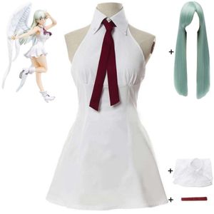 Cosplay Anime les sept péchés capitaux Elizabeth Liones Cosplay Costume perruque déesse Clan robe blanche Sexy femme uniforme Hallowen Costume