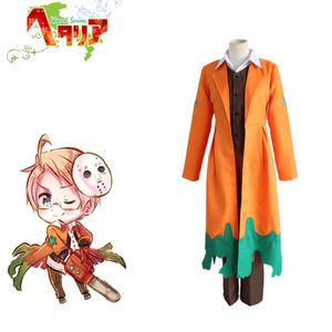 cosplay APH America Alfred F. Jones Cosplay Axis Powers Hetalia Costumes Orange adultes Costume fantaisie ensemble complet pour Halloween Partycosplay