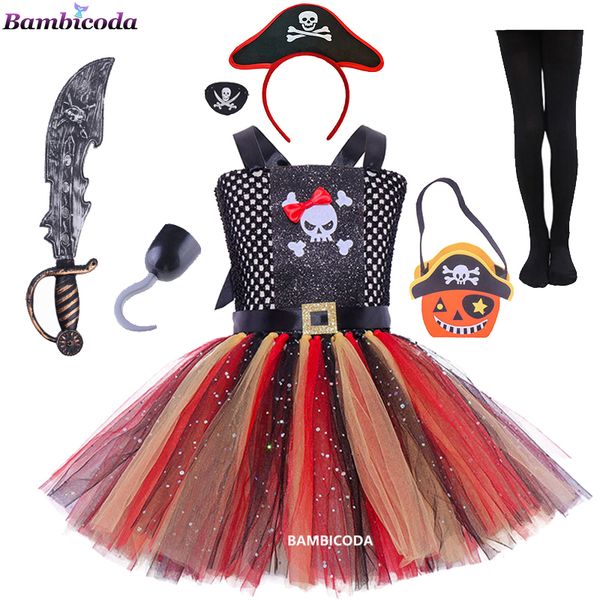 Cosplay enfants Pirate Costumes filles enfants Fantasia Infantil déguisement Cosplay vêtements Halloween carnaval fête Costume pour fille 230906