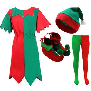 Cosplay Costume De Noël Femmes Designer Cosplay Costume Vêtements Pour Enfants Garçons Et Filles Parent-enfant Vêtements Cosplay Mignon Elfe Vert Clown
