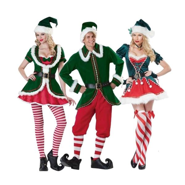 Disfraz de Navidad para mujer, disfraz de Cosplay de diseñador, disfraz de árbol de Navidad para adulto, disfraz verde, disfraz de actuación, disfraz de fiesta para pareja