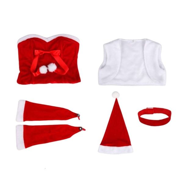 Cosplay Costume De Noël Femmes Designer Cosplay Costume Manteau Rouge Noël Femmes Thème Vêtements Nouvel An Robe Ensemble Jupe Cos Lapin Fille Robe De Femme De Chambre