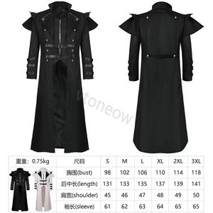 Disfraz de Cosplay, conjunto completo de chaqueta, uniforme Cos, capa, uniforme gótico Punk, vestido de actuación de baile Vintage Assassin's Creed