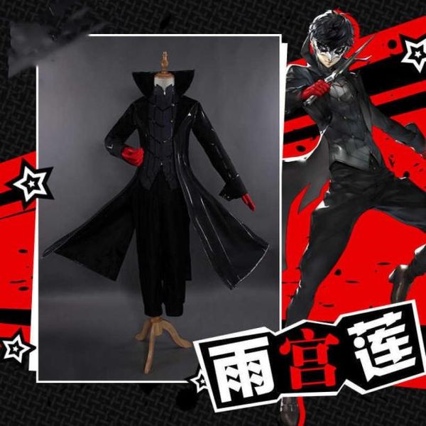 Cosplay Costume Persona 5 Joker Anime Cosplay Cosplay Full Set Uniform with Red Gloves Adult for Party Halloween G09255148968