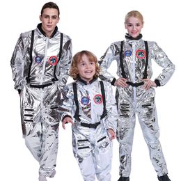 Cosplay play -kinderen cosplay astronaut jumpsuit uniform unesex Halloween Carnival Outfits feestruimte kostuum rollenspel fancy jurk up 230812