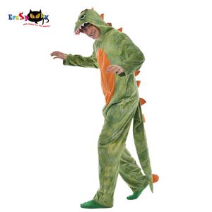 cosplay Eraspooky 2020 Disfraz de Halloween para Adultos Unisex Mono de Dinosaurio Verde Cosplay Animal Mono Jurásico Fiesta DisfracesCosplay