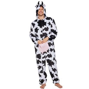 cosplay Eraspooky volwassen koeien Pamas vrouwen rompertjes met capuchon mannen full body nachtkleding dier kigurumi cosplay carnaval kerst kostuumcosplay