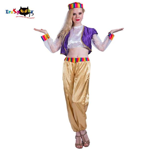 Cosplay Eraspooky – princesse arabe Aladin pour femmes, ensemble de costumes de danse du ventre Sexy, robe fantaisie pour fête d'halloween