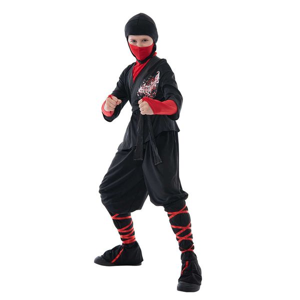 cosplay Eraspooky – uniforme traditionnel japonais de Cosplay Ninja pour garçon, Costume d'halloween pour enfants, robe fantaisie de scène de fête de noël