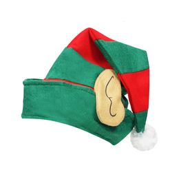 cosplay Eraspooky fête de Noël pour enfants rouge vert rayé Santa bonbons boule décoration elfe chapeau avec oreilles Costume Propscosplaycosplay