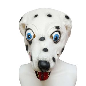 cosplay Eraspooky mignon chien tacheté Latex Animal masque complet Halloween fête jeu PNJ accessoires pâques carnaval Cosplay Maskscosplay