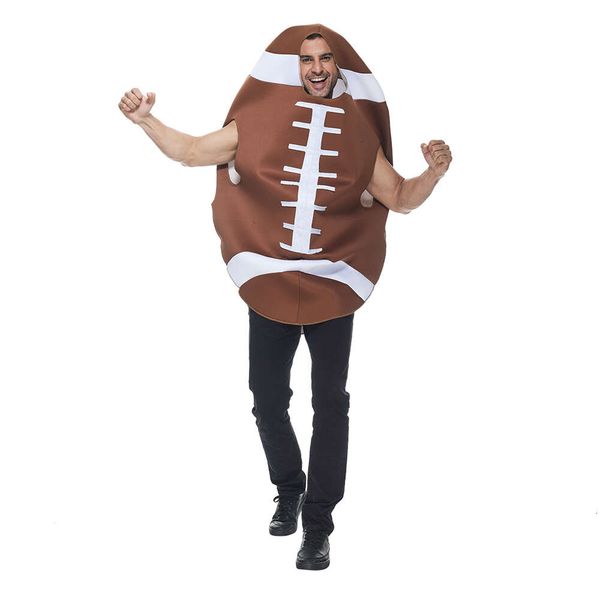 cosplay Eraspooky Divertido disfraz de fútbol para adultos Halloween Monos unisex Hombres Pelota de rugby Traje de cosplay Fiesta de carnaval Disfracescosplay