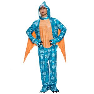 cosplay Eraspooky Divertente adulto Pterosauro Costume Dinosauro Cosplay Tute Con cappuccio Unisex Costumi di Halloween Carnevale Purim Fancy Dresscosplay