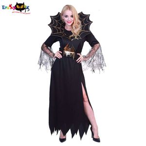cosplay Eraspooky Halloween Costume pour femmes dentelle noire déguisement Fantasia Adulto Vampire démon diable Costumes araignée Cosplaycosplay