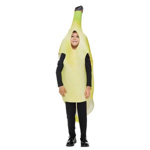 cosplay Eraspooky Recién llegado Niño Lindo Plátano Niños Disfraz de Halloween Unisex Mono de fruta Fiesta de cumpleaños Carnaval Disfracescosplay