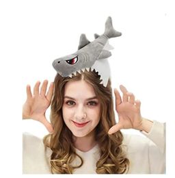 Cosplay Fun Tiger Shark Hoofddeksel met Halloween -kostuum feest haarband schattig hoofddeksel