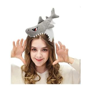 Cosplay Fun Tiger Shark Headgear avec Halloween Costume Party Hair Band Mute Headgear